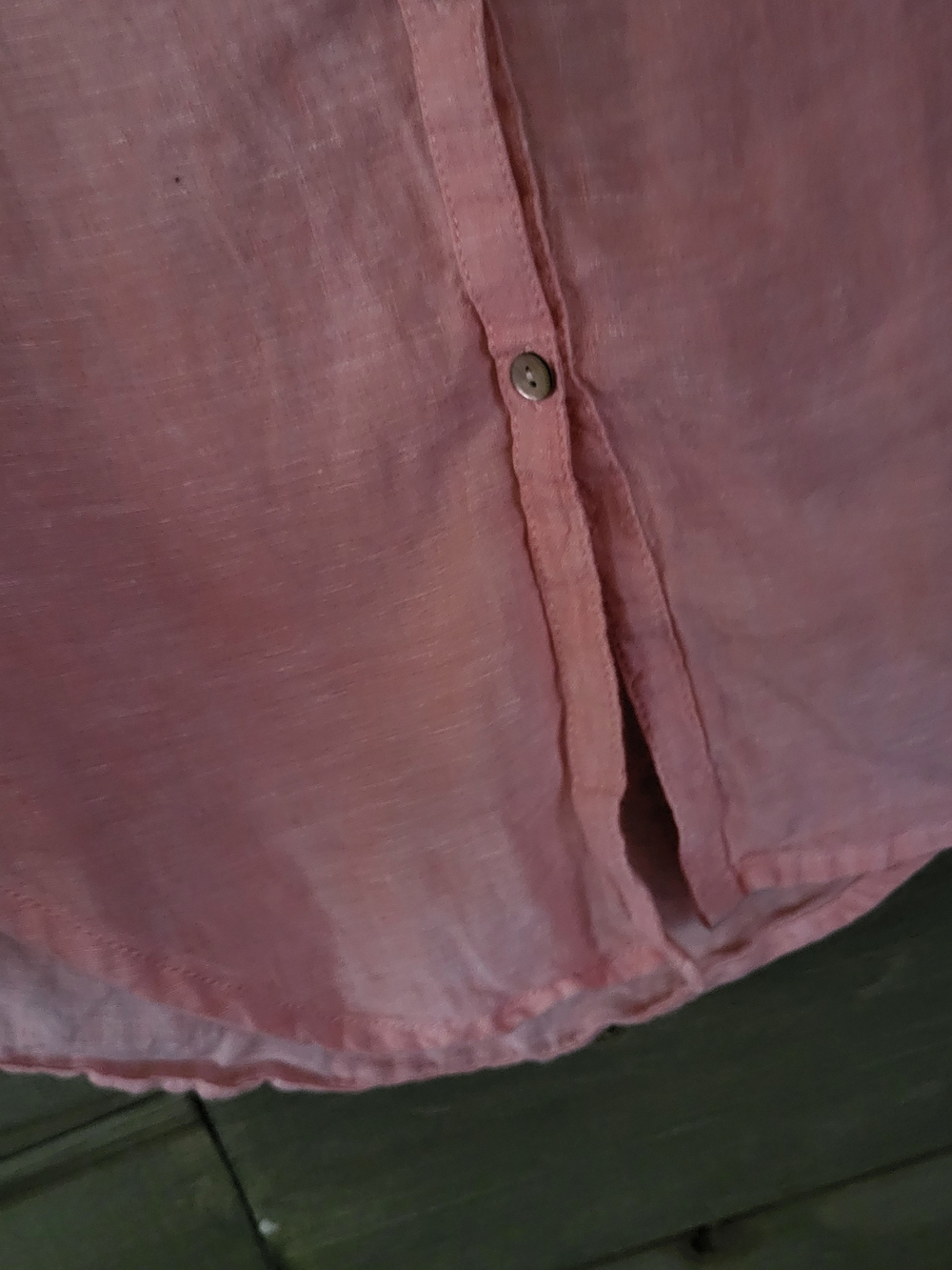 Christian Siriano Linen Pink Button Up Sleeveless Top L - Picture 6 of 9